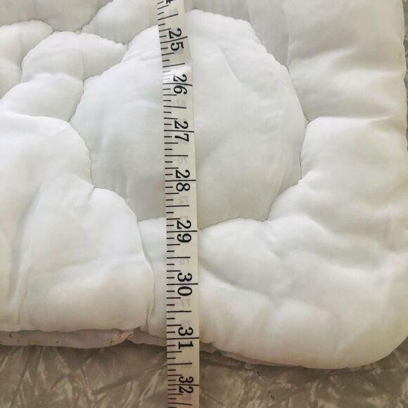 vintage baby blanket white sleeping blanket pastel ducks play mat soft - Picture 9 of 16